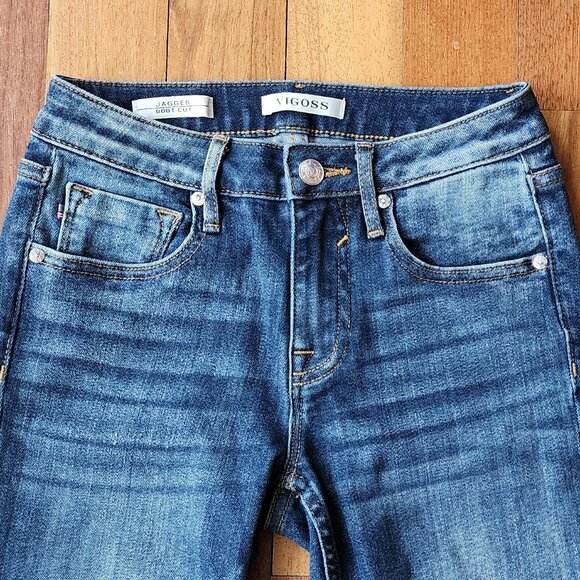 VIGOSS Jagger Boot Cut Faded Wash Jeans Size 24 - Picture 7 of 16